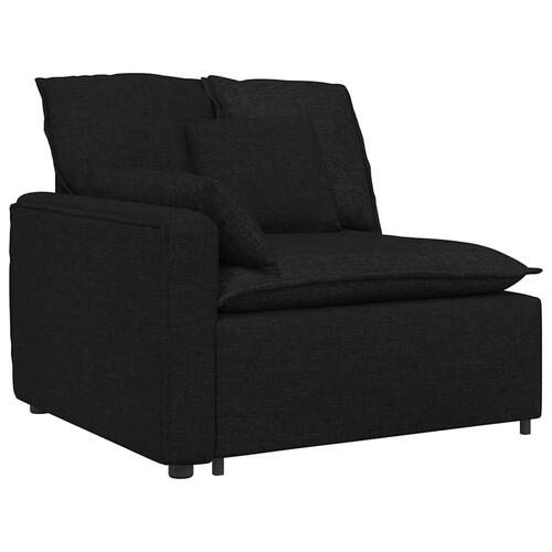 Modulsofa med hynder sort