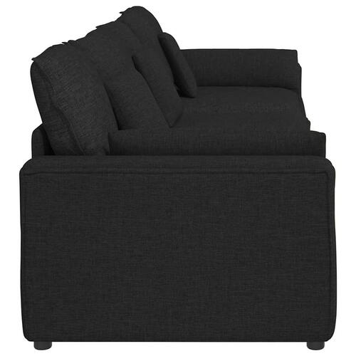 Modulsofa med hynder sort