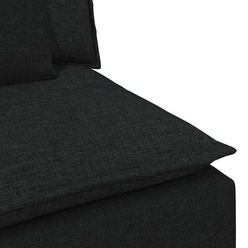 Modulsofa med hynder sort