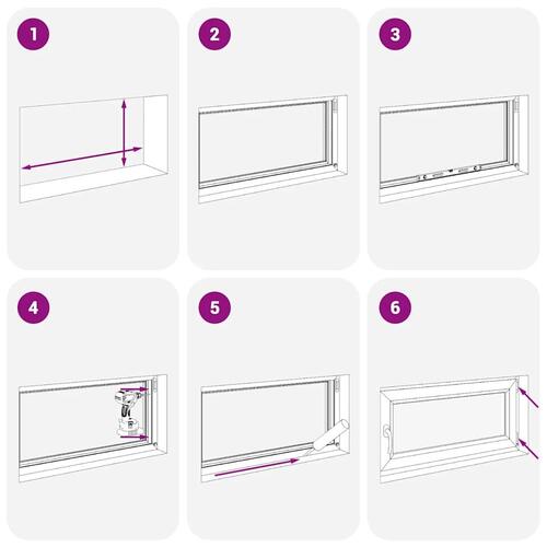 Kældervindue RISOR 100x70 cm Tilt&Drej DIN højre antracitgrå