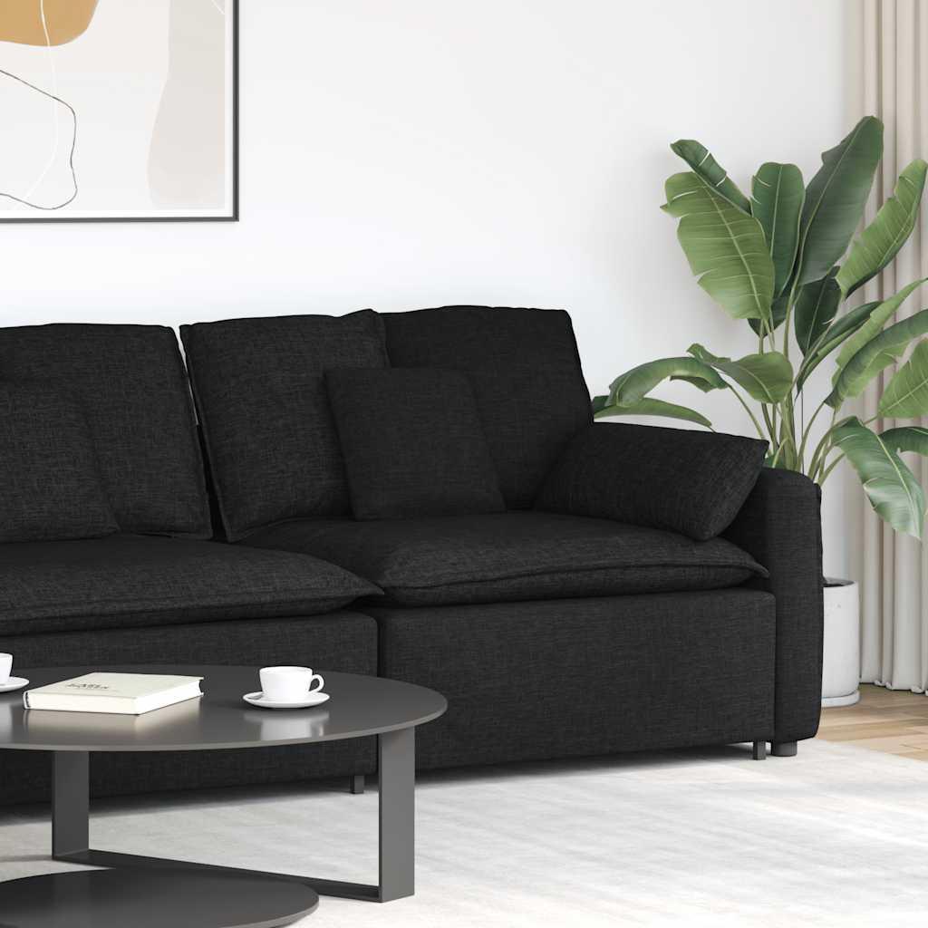 Modulopbygget Sofaarmlænsendemodul Med Hynder 100 Cm - Sort / end sofa