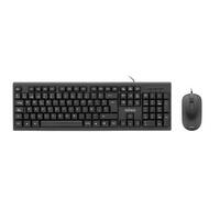 Tastatur og mus Nilox Sort
