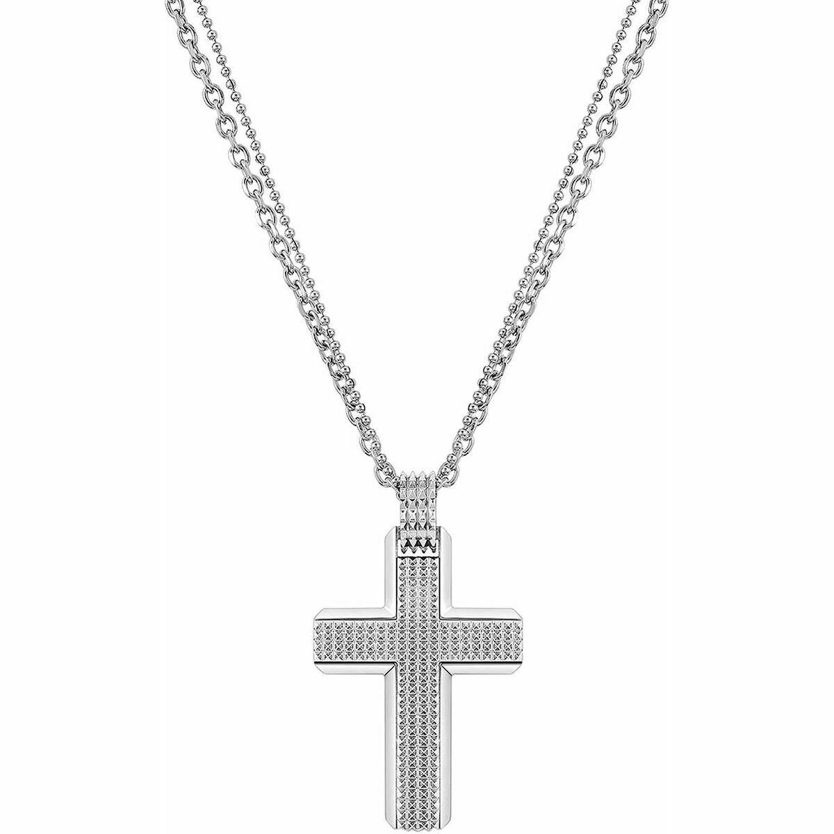 Police halskæde til mænd, rustfrit stål 50 cm