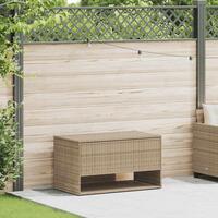Udendørs hyndeboks 100x55x55,5 cm polyrattan beige