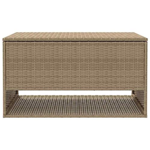 Udendørs hyndeboks 100x55x55,5 cm polyrattan beige