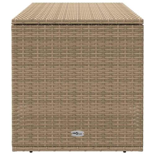 Udendørs hyndeboks 100x55x55,5 cm polyrattan beige