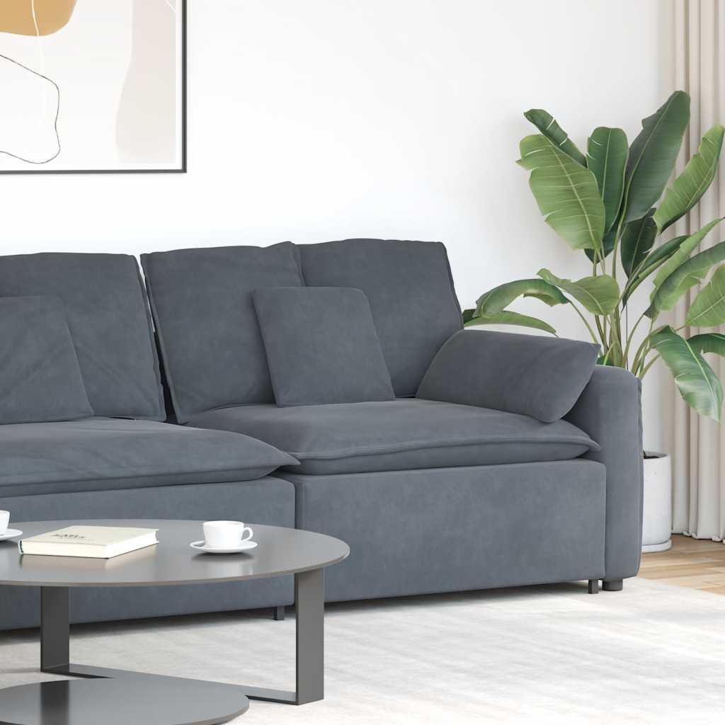 Modulopbygget Sofacentermodul Med Hynder 100 Cm - Mørkegrå / end sofa