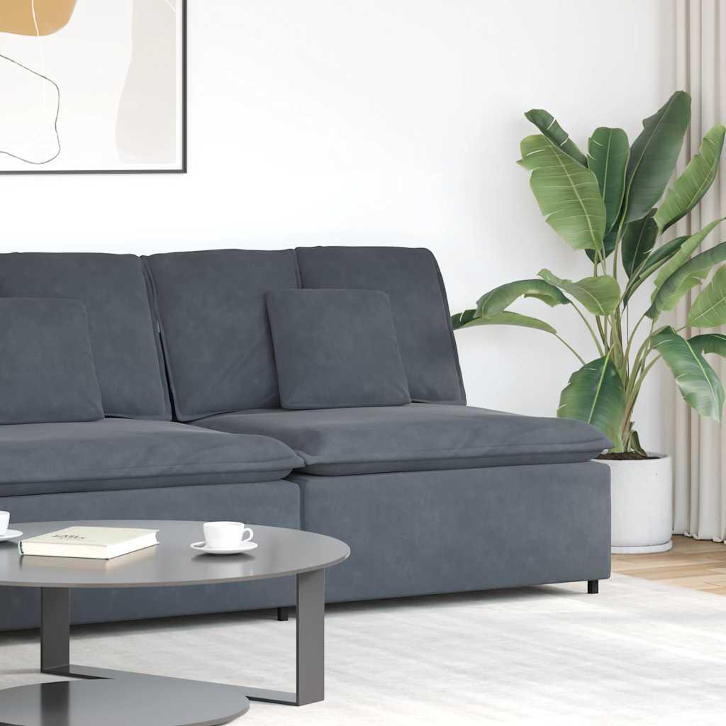 Modulopbygget Sofacentermodul Med Hynder 100 Cm - Mørkegrå / centre sofa