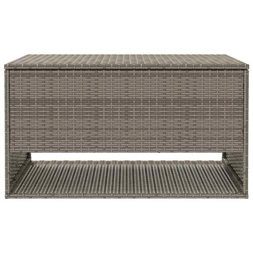 Udendørs hyndeboks 100x55x55,5 cm polyrattan grå