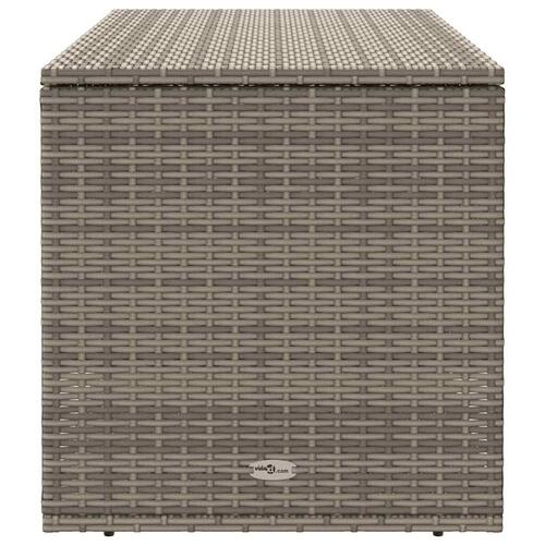 Udendørs hyndeboks 100x55x55,5 cm polyrattan grå