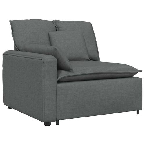 Modulsofa med hynder mørkegrå