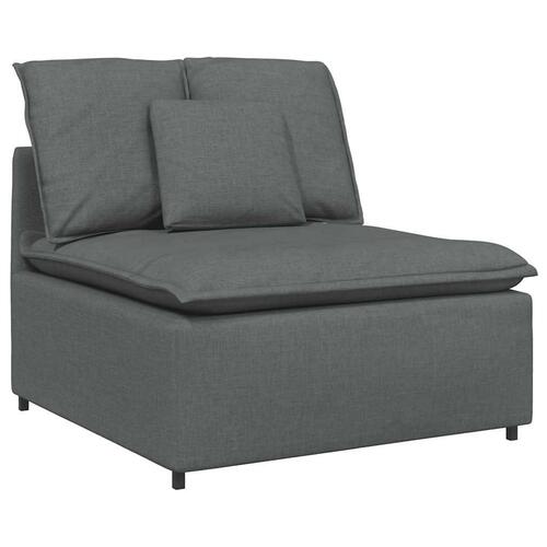 Modulsofa med hynder mørkegrå