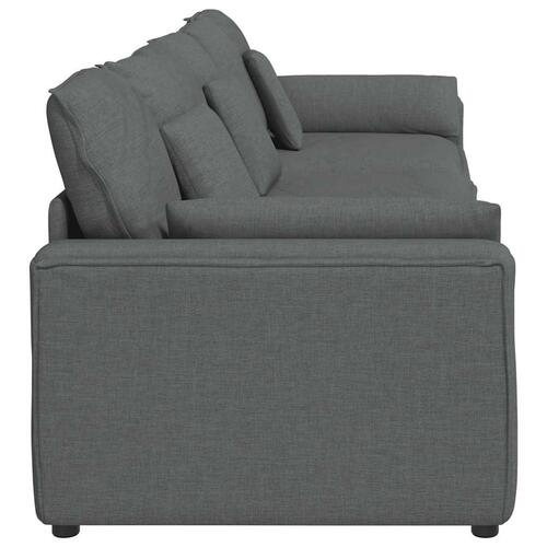 Modulsofa med hynder mørkegrå