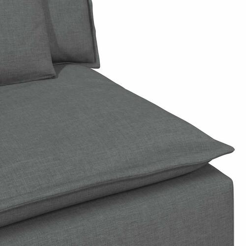 Modulsofa med hynder mørkegrå