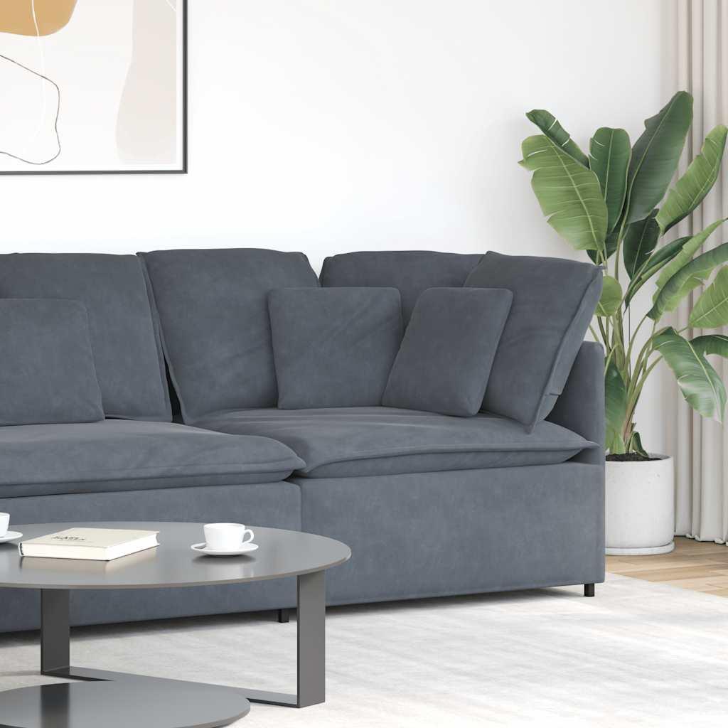 Modulopbygget Sofacentermodul Med Hynder 100 Cm - Mørkegrå / Hjørnesofa