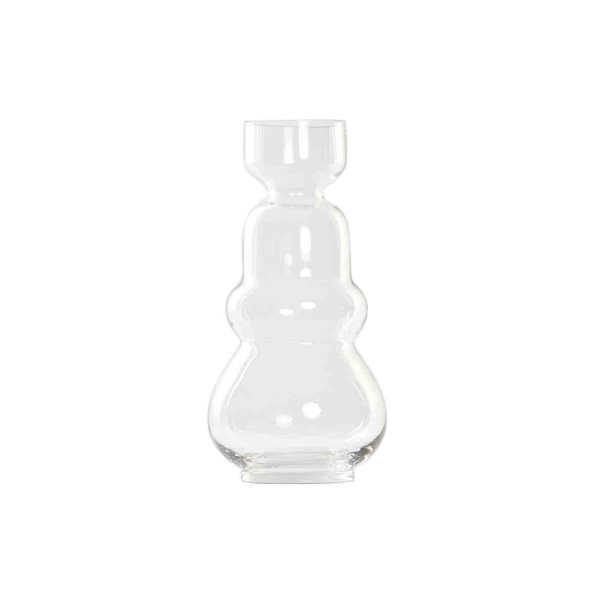 Vase DKD Home Decor Krystal Gennemsigtig Moderne (14 x 14 x 30 cm)