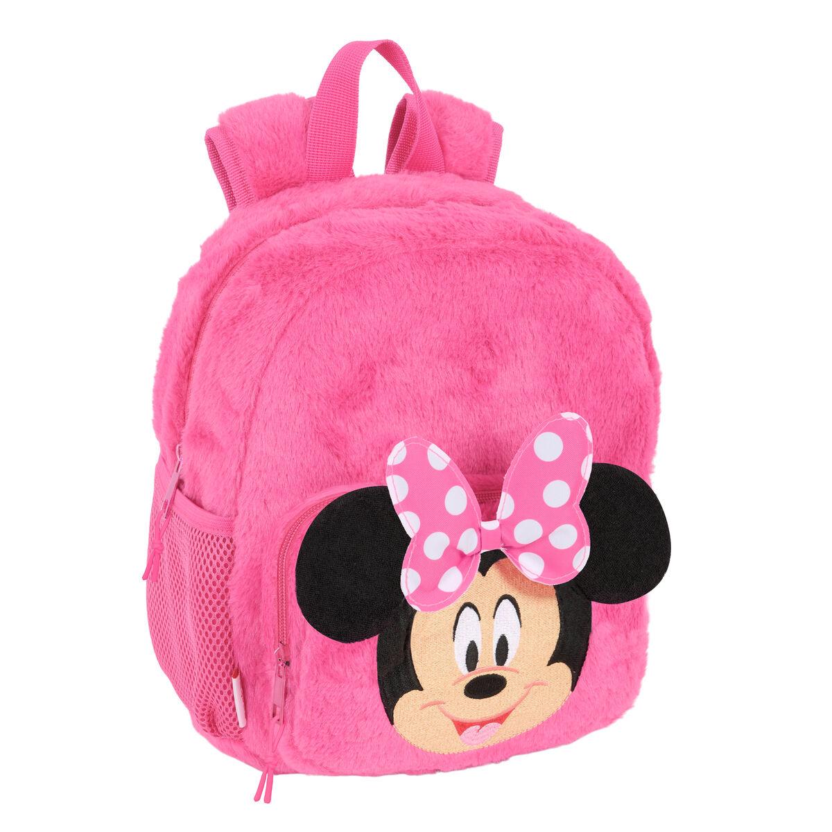 Minnie Mouse skoletaske - Pink, 22 × 27 × 10 cm