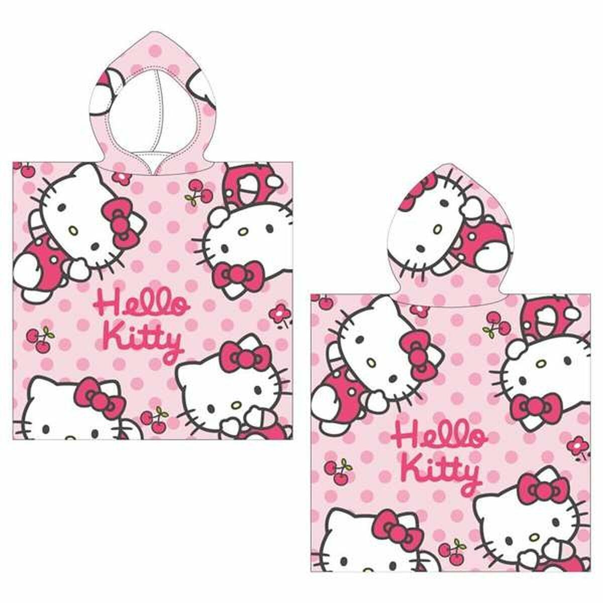 Hello Kitty strandhåndklæde - lyserød 50 × 115 cm