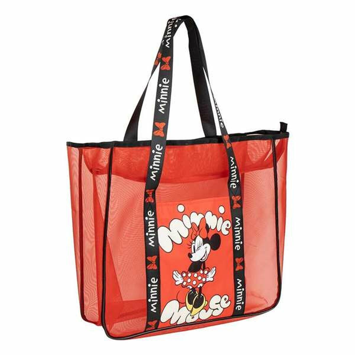 Strandtaske Minnie Mouse - rød netshopper til stranden