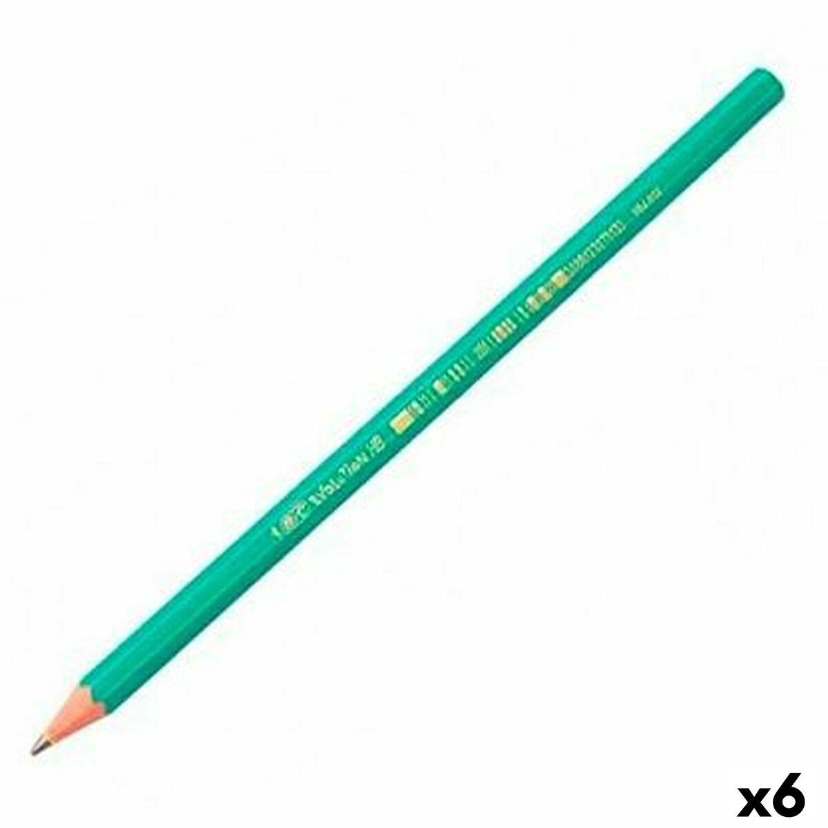 Bic blyanter - sekskantet HB, 12 stk. (pakke med 6)