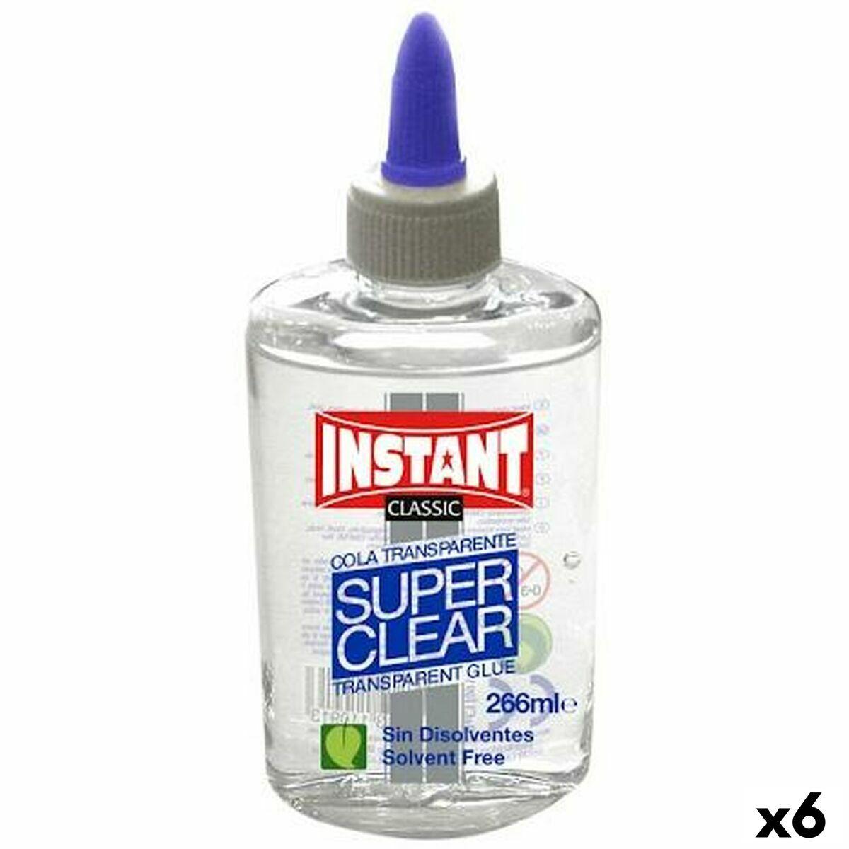 INSTANT Super Clear transparent lim 266 ml - 6 stk.