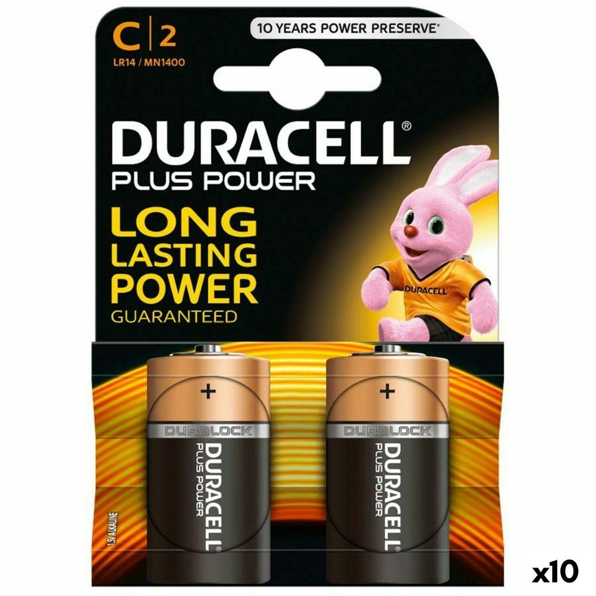 DURACELL Plus Power C LR14 alkaline batterier 1,5 V - 10 stk.