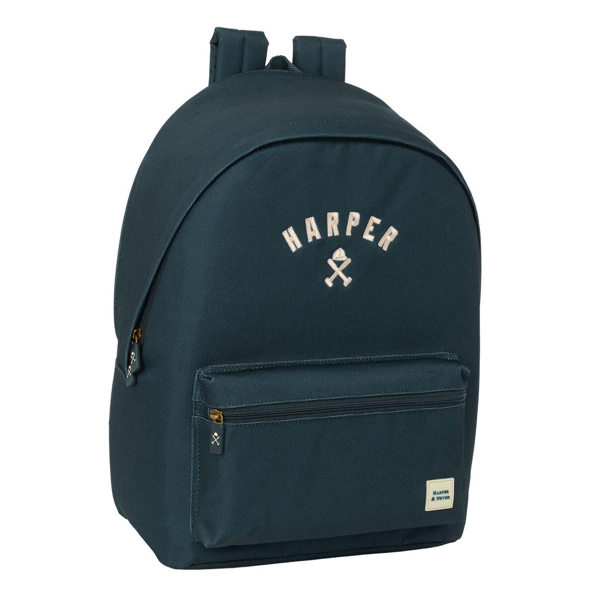 Harper & Neyer laptop-rygsæk - marineblå, 31 × 44 × 18 cm