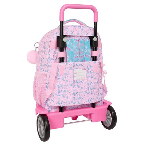 Skolerygsæk med Hjul Safta Swing Multifarvet 33 x 45 x 22 cm