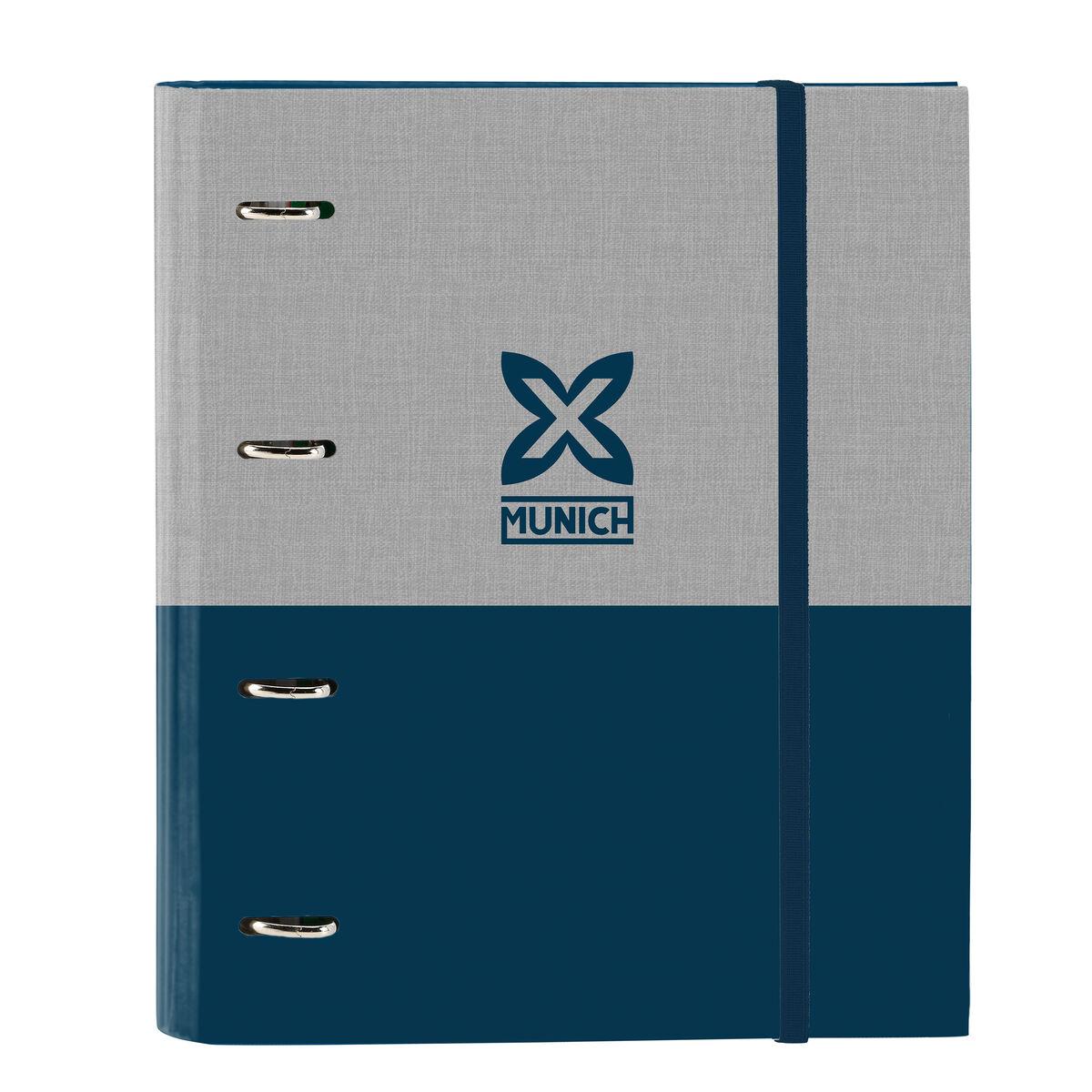 Munich Ringbind Street blå/grå - 27 × 32 × 3,5 cm