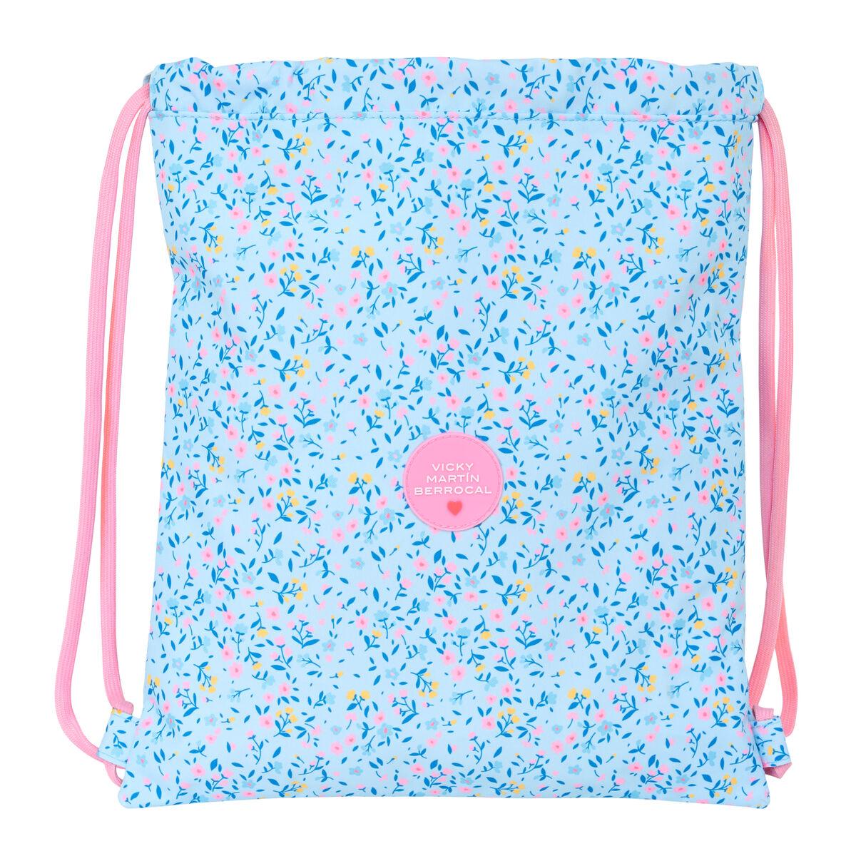 Rygsæk med snore - Vicky Martín Berrocal Paraíso, blå/pink 35 × 40 cm