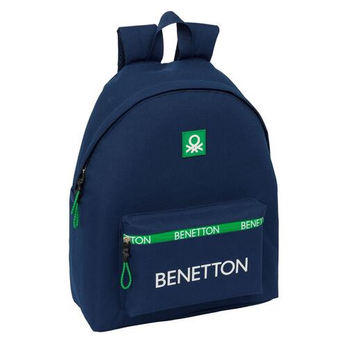 Skoletaske Benetton Green Marineblå 33 x 42 x 15 cm