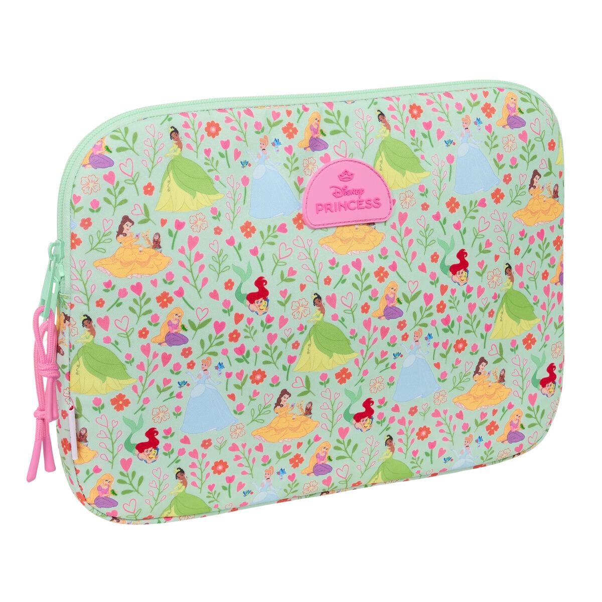 Disney Princess Bloom laptopcover 15,6" - grøn/pink (39,5 × 27,5 × 3,5 cm)