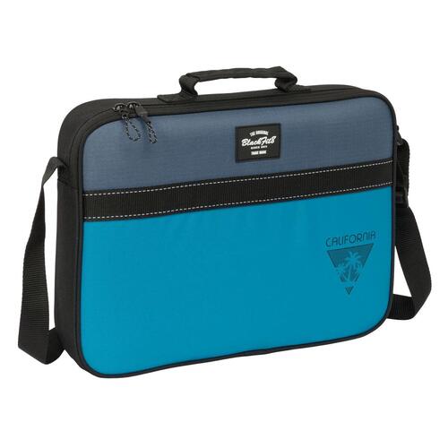 Skole skoletaske BlackFit8 California Blå Sort 38 x 28 x 6 cm