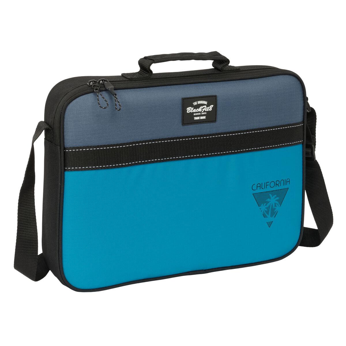 Skole skoletaske BlackFit8 California Blå Sort 38 x 28 x 6 cm