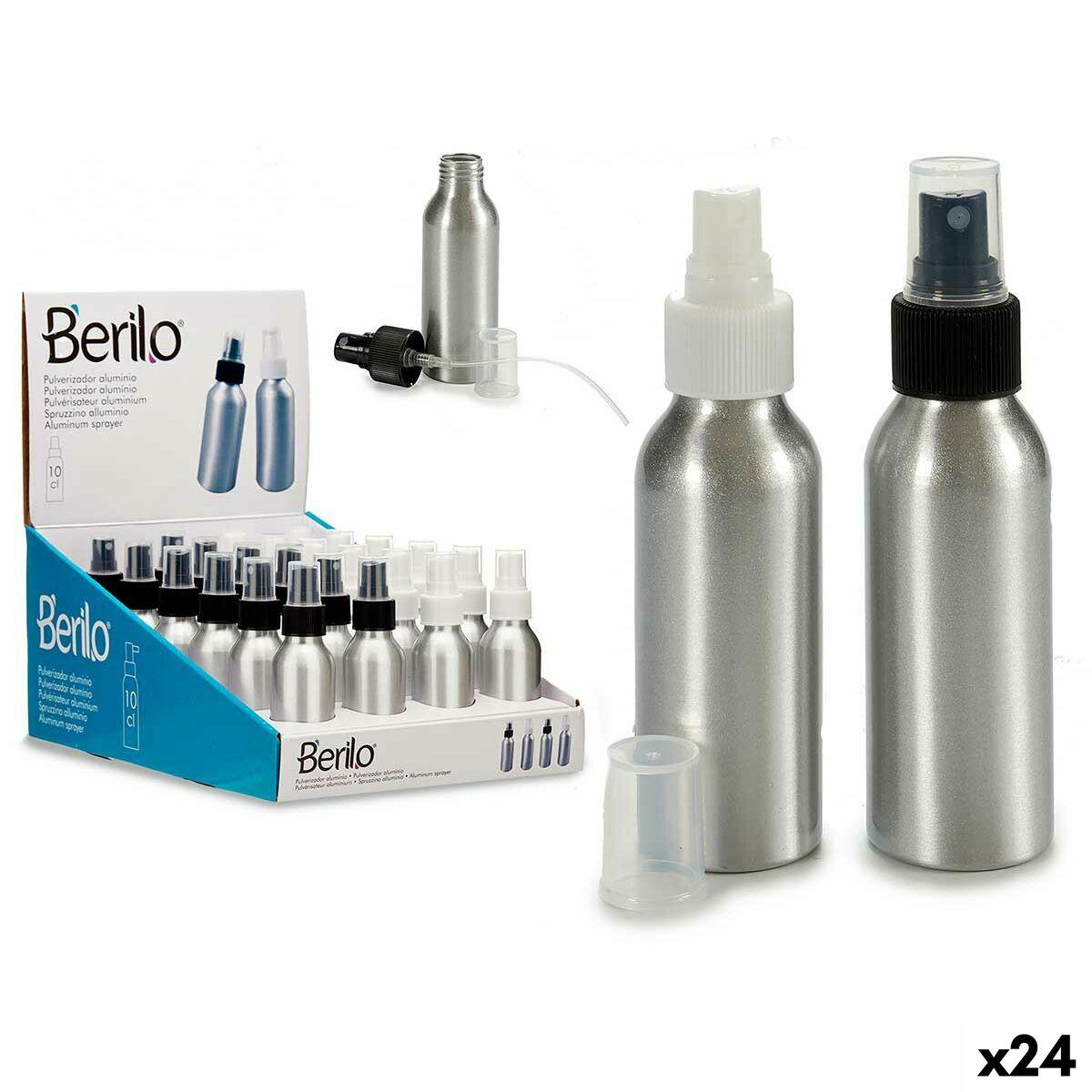 Rejse sprayflaske Berilo - aluminium, 100 ml (24 stk.)