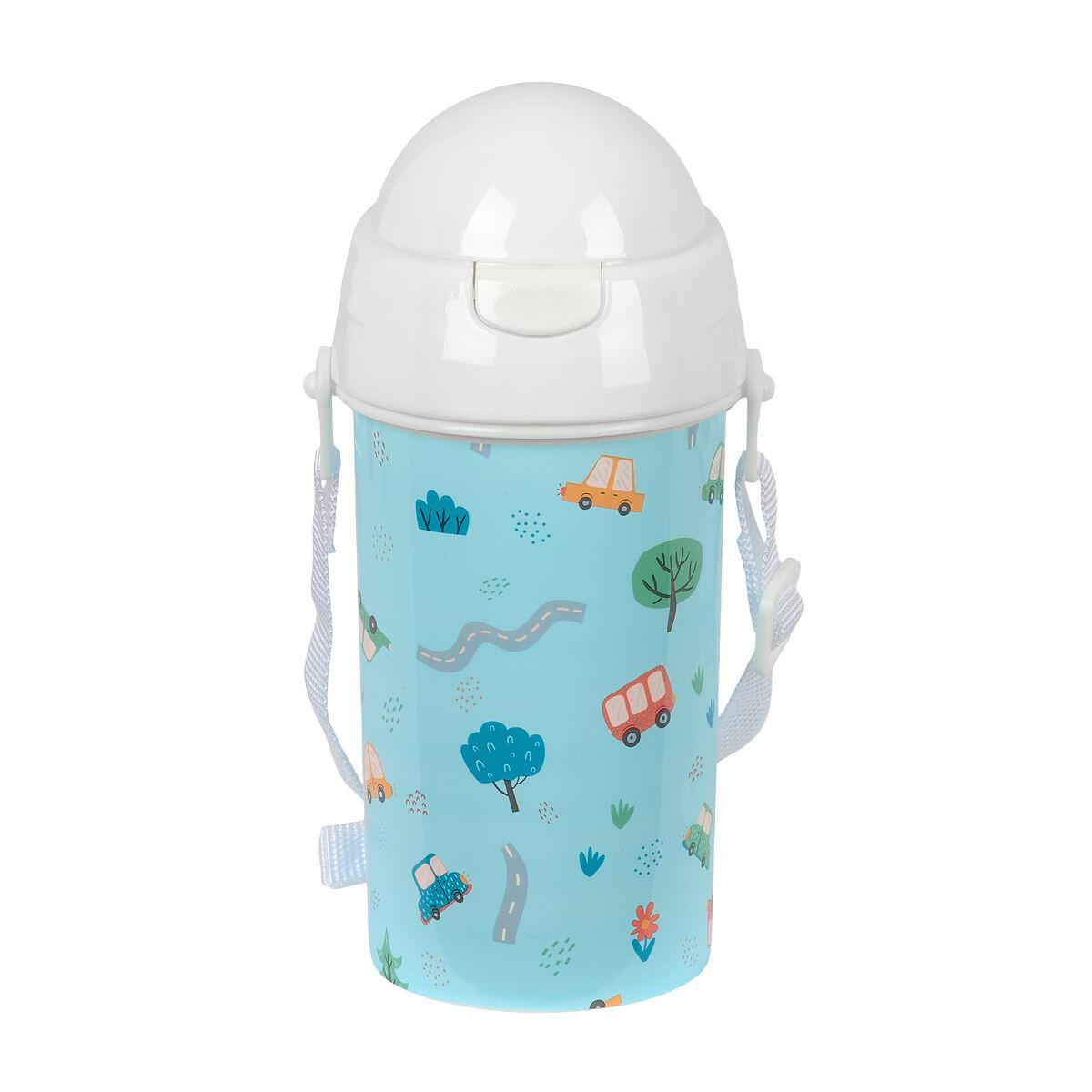 Safta vandflaske Coches - blå PVC, 500 ml