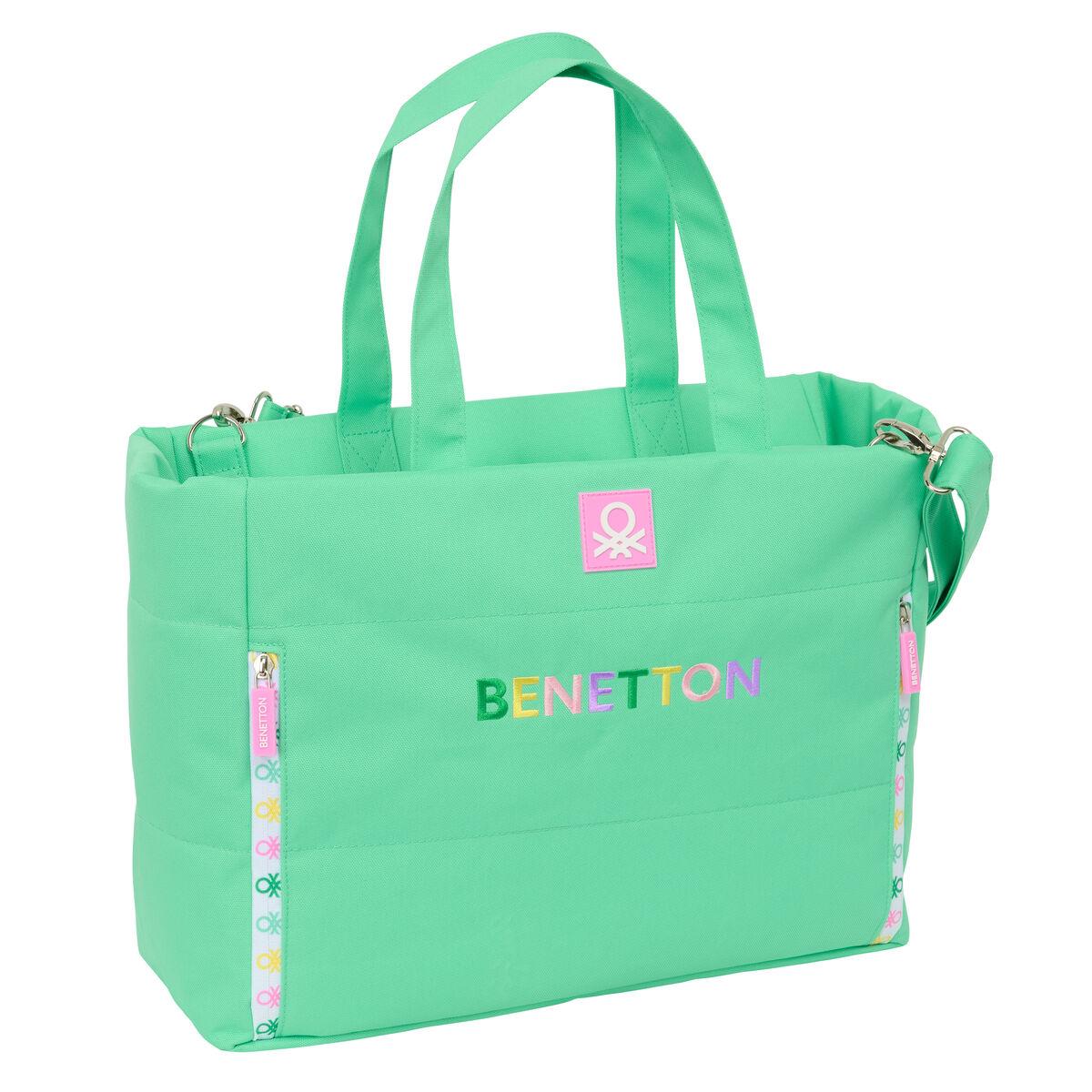 Benetton laptopmappe - Mint, 40 × 31 × 17 cm (op til 14,1")