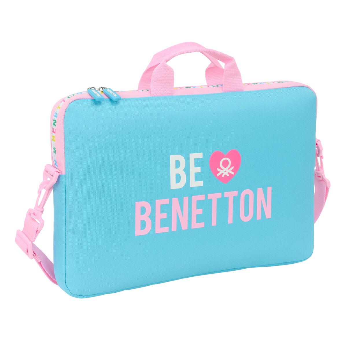 Benetton laptopmappe Unique - pink/turkis, 40 × 27 × 4 cm