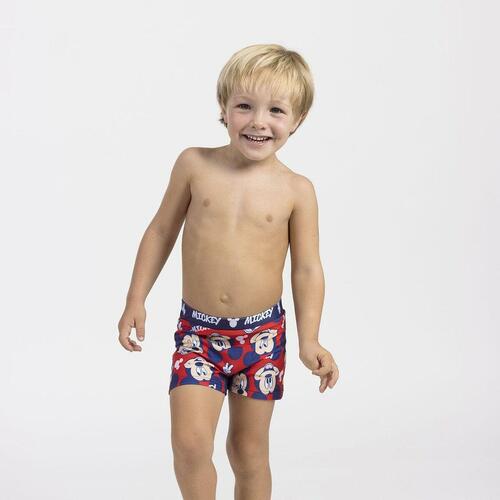 Drengebadebukserne Mickey Mouse Rød 4 år