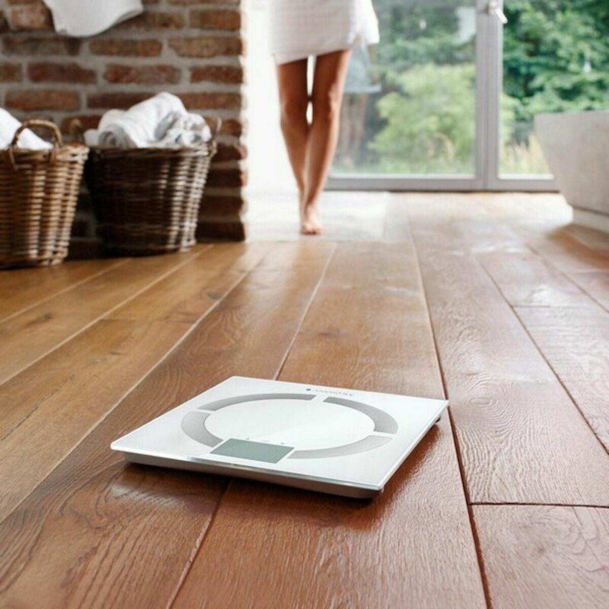 MED 40444 digital badevægt - hvid, 180 kg billede