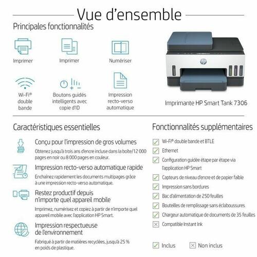 Multifunktionsprinter HP Smart Tank 7306