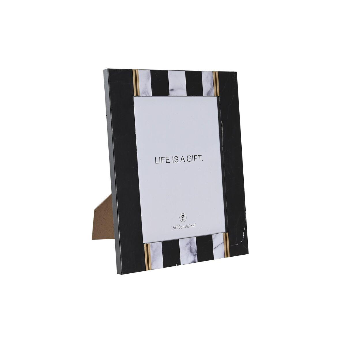 Fotoramme i metal og MDF, to-farvet, 20,8 × 25,8 cm