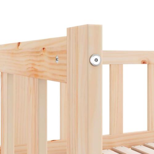 Daybed med udtræk 2x(80x200) cm massivt fyrretræ