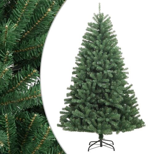 Kunstigt juletræ med juletræsfod 300 cm hængslet grøn