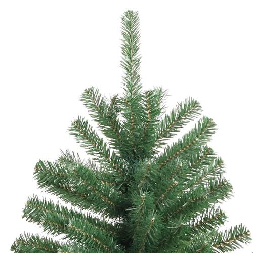 Kunstigt juletræ med juletræsfod 300 cm hængslet grøn