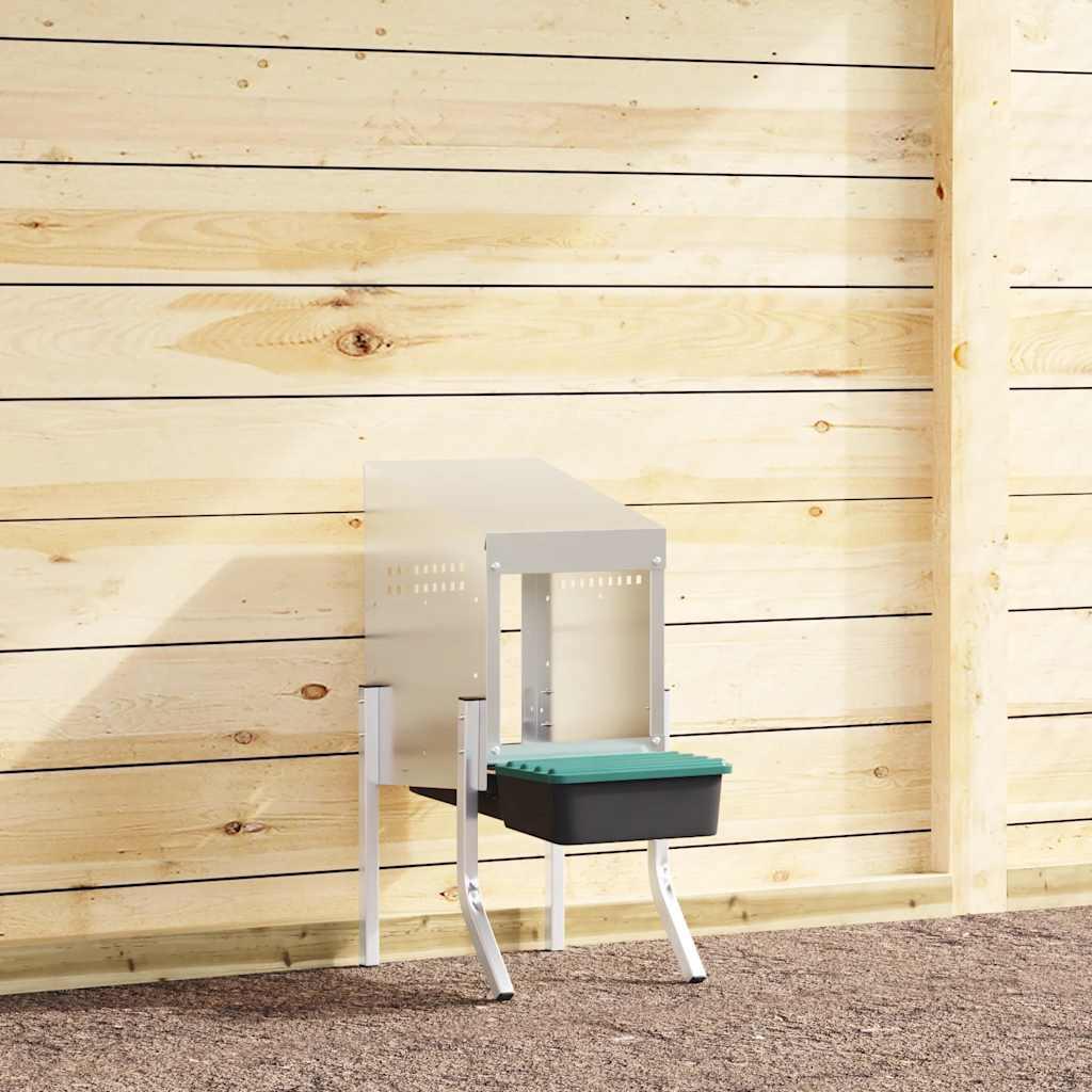 Redekasse til høns 1 rum med ben galvaniseret stål