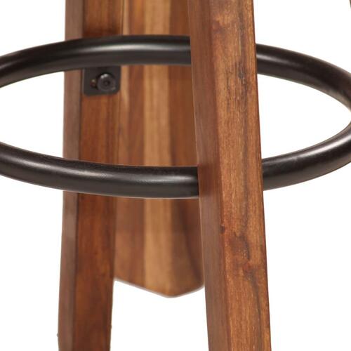Barsæt 5 dele 115x56x107 cm massivt træ