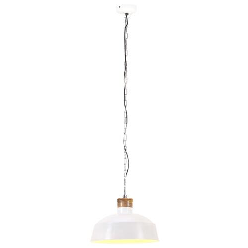 Industriel hængelampe 32 cm E27 hvid