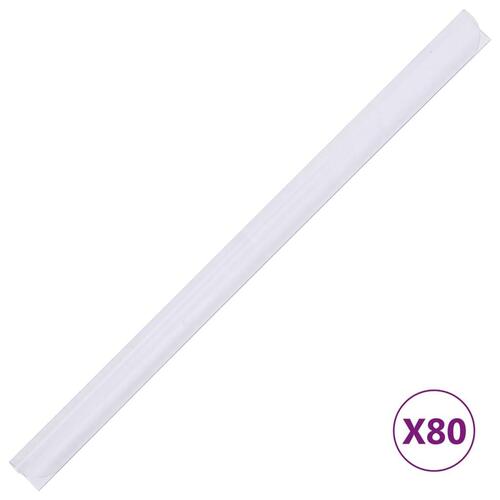 Haveskærm 35x0,19 m 4 stk. PVC brun