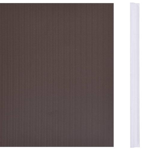 Haveskærm 35x0,19 m 4 stk. PVC brun